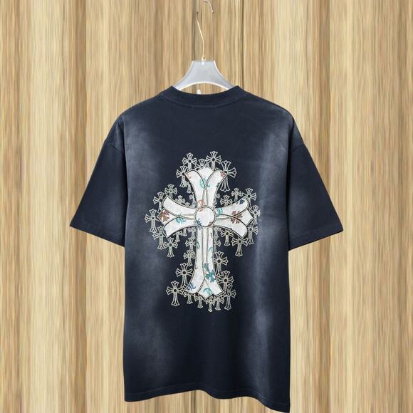 Chrome Hearts Crew Neck Short Sleeve T-Shirt  Size: L - Picture 2 of 2